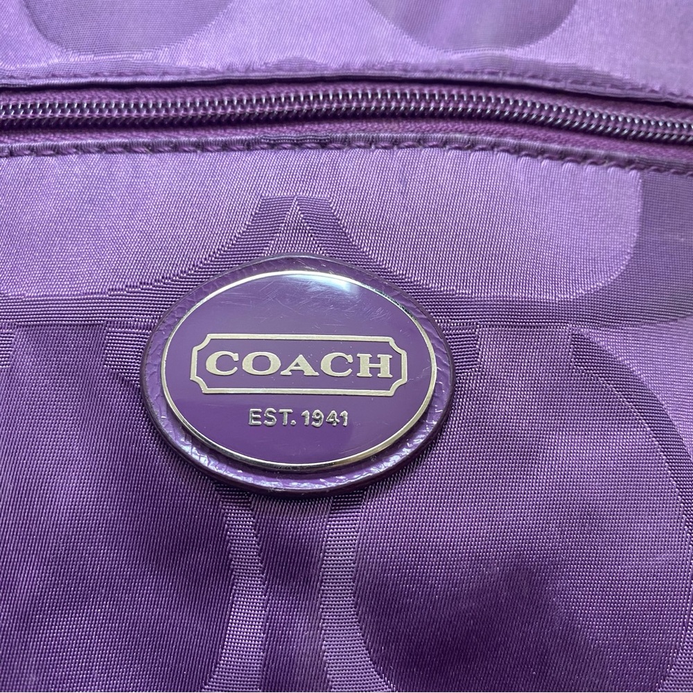 Coach Purple Signature Crossbody Bag - Picture 5 of 7